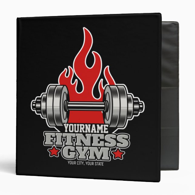 Classeur Poids Personnalisé Levant Dumbbell Fitness Gym (Devant/Intérieur)