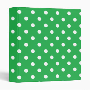 Classeur Point de polka vert
