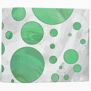 Classeur Point Polka crème émeraude