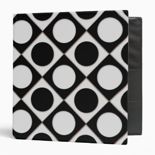 Classeur Points & Carrés / noir blanc + vos idées