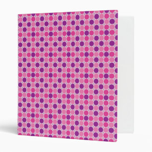Classeur Points Lilac violet rétro Motif géométrique