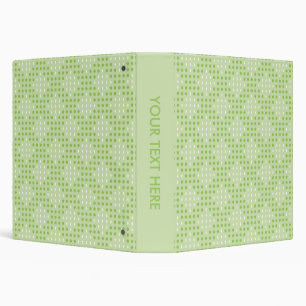 Classeur Points verts plats et Motif ovale