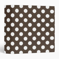 Pois blancs sur brun