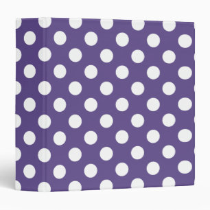 Classeur Pois blancs sur ultra violet