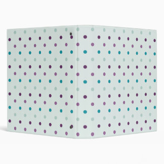 Classeur Pois bleu et pourpre