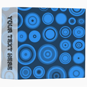 Classeur Pois bleu foncé conception graphique transparente