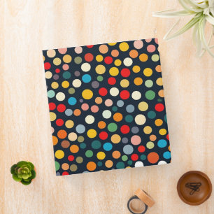 Classeur Pois colorés sur Arrière - plan foncé
