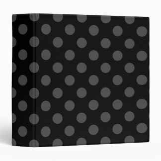 Classeur Pois gris sur noir