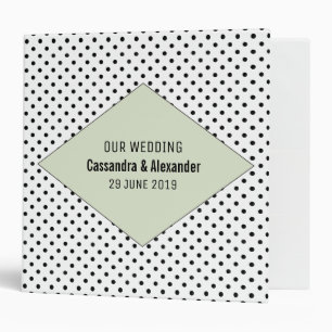 Classeur Pois moderne Sage Mariage