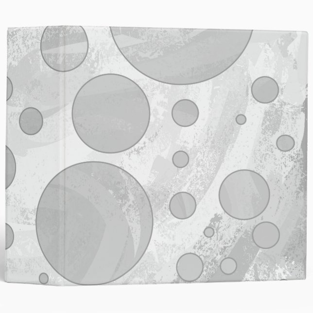 Classeur Pois Rainy Sky Grey (Devant/Côté)