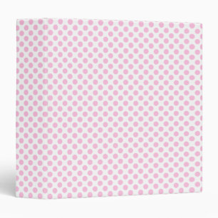 Classeur Pois roses avec Arrière - plan personnalisable