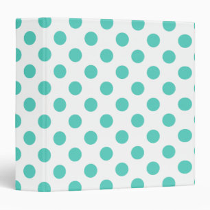 Classeur Pois turquoise