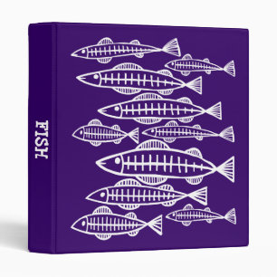 Classeur Poisson à rayons X - (1,0 po) - Violet profond