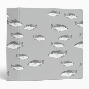 Classeur Poisson gris monochrome
