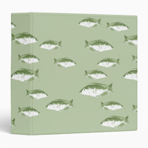Classeur Poisson vert olive