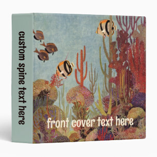 Classeur Poissons-anges en corail, poissons tropicaux Vinta