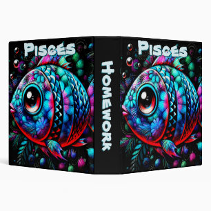 Classeur Poissons Whimsical Big Eyed Poisces Personnalisé