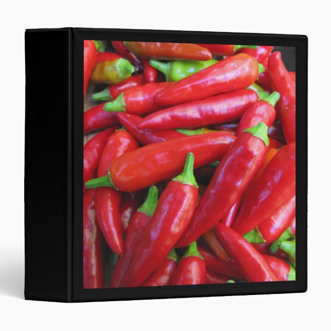 Classeur Poivrons de piment rouge (Devant/Côté)