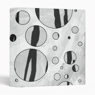 Classeur Polka Dot Tiger noir et blanc