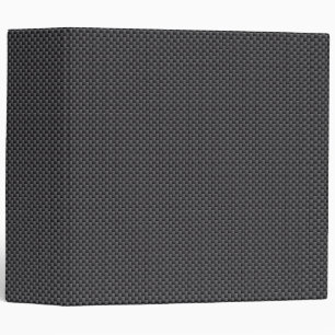 Classeur Polymère noir et gris de fibre de carbone