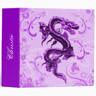 Classeur polyvalent de dragon pourpre d'imaginaire