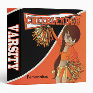 Classeur Pom-pom girl orange adorable