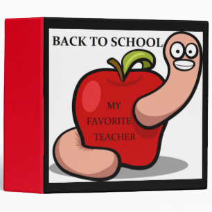 CLASSEUR POMME "RETOUR À L'ÉCOLE"