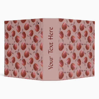 Classeur Pommes d'hiver teintes de nuances rouges assourdie