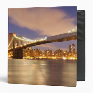 Classeur Pont de Brooklyn et Manhattan la nuit