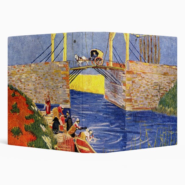 Classeur Pont Langlois à Arles par Vincent van Gogh (Arrière-plan)