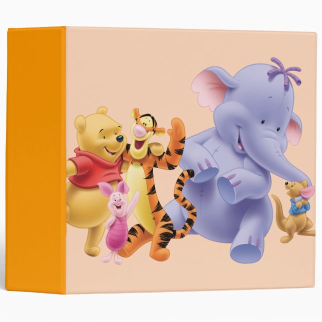 Classeur Pooh et amis 6 (Devant/Côté)