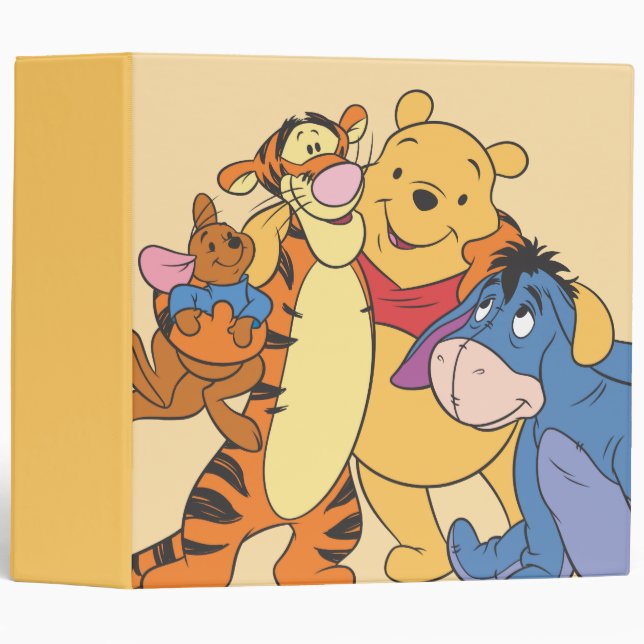 Classeur Pooh & Friends 7 (Devant/Côté)