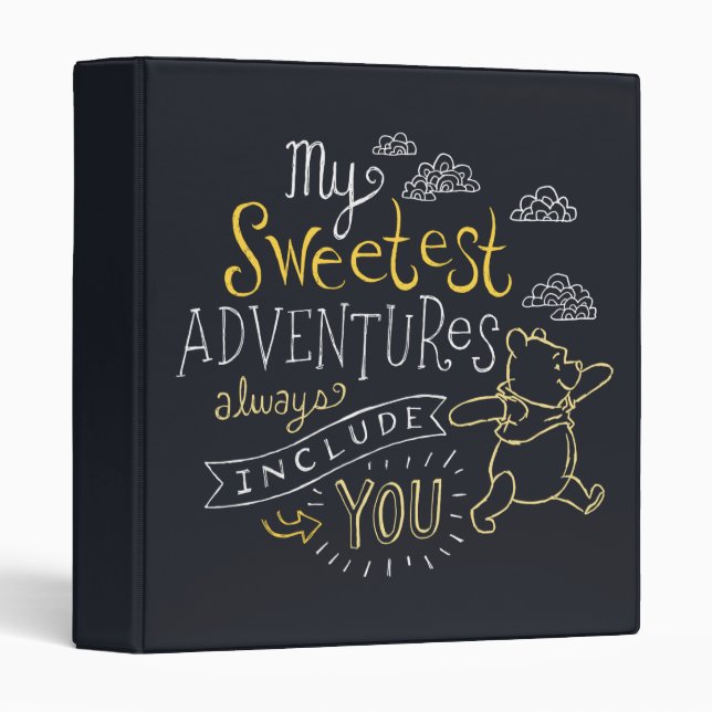 Classeur Pooh | Mes aventures les plus douces (Devant/Côté)
