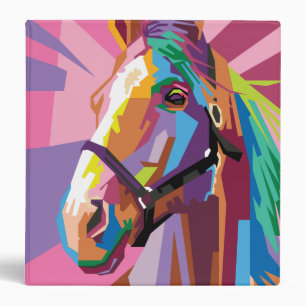Classeur Pop Art Horse Portrait
