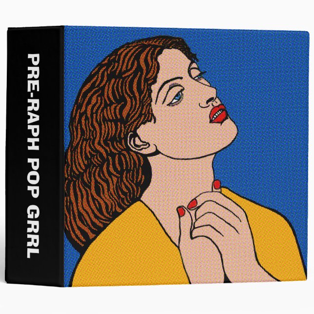 Classeur Pop Grrl pré-Raph (2 po) (Devant/Côté)