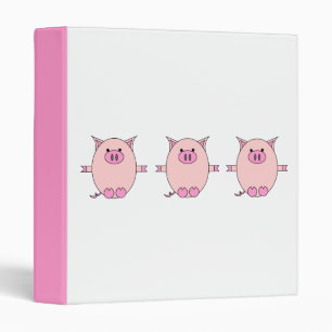Classeur porcin rose de puissance
