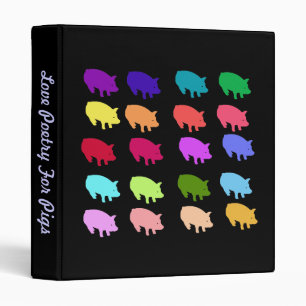 Classeur Porcs d'arc-en-ciel