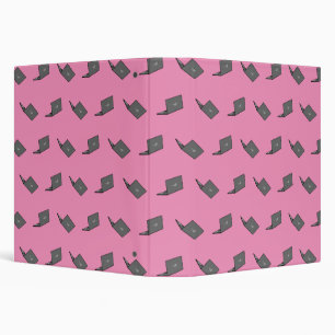 Classeur Portable gris avec logo d'oiseau