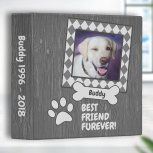 Classeur Porte-chien Photo Scrapbook Album Grey