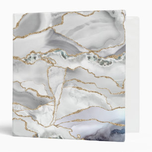 Classeur Porte de parties scintillant blanche et or