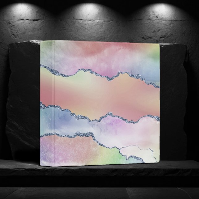 Classeur Porte de pêche | Pretty Soft Pastel Aquarelle Ombr (Créateur téléchargé)