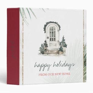 Classeur Porte d'entrée au pin aquarelle pour les fêtes