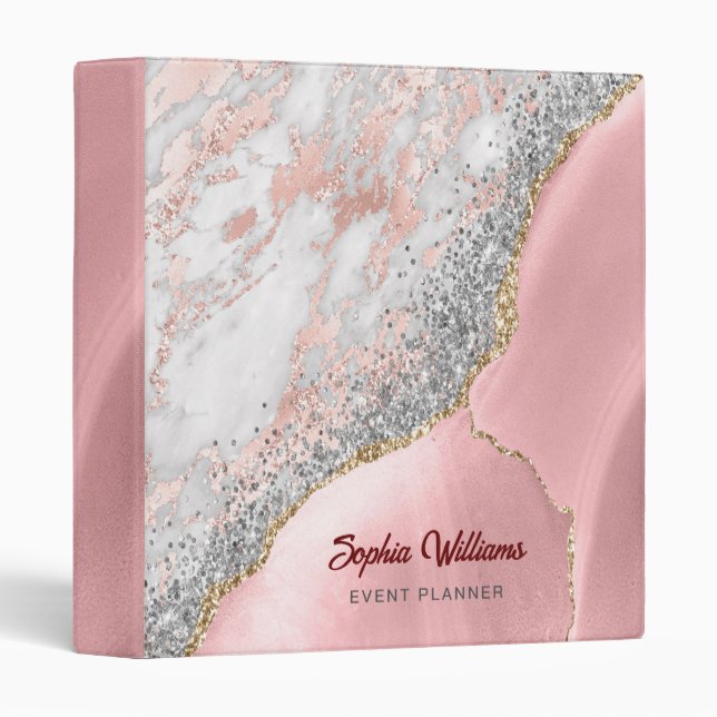 Classeur Porte en marbre rose (Devant/Côté)