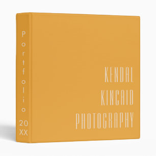 Classeur Portefeuille de photographie élégante et jaune