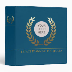 Classeur Portefeuille de planification immobilière - Bleu