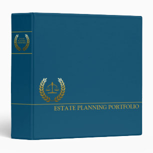 Classeur Portefeuille de planification immobilière - Bleu  