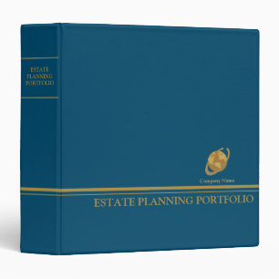 Classeur Portefeuille de planification immobilière - Bleu