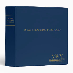 Classeur Portefeuille de planification immobilière - Bleu