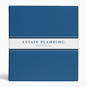 Classeur Portefeuille de planification immobilière bleu cla