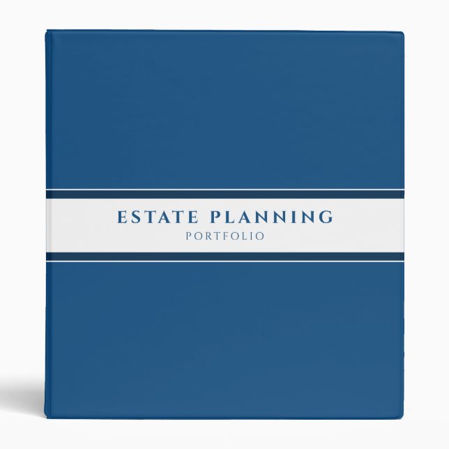 Classeur Portefeuille de planification immobilière bleu cla (Devant)